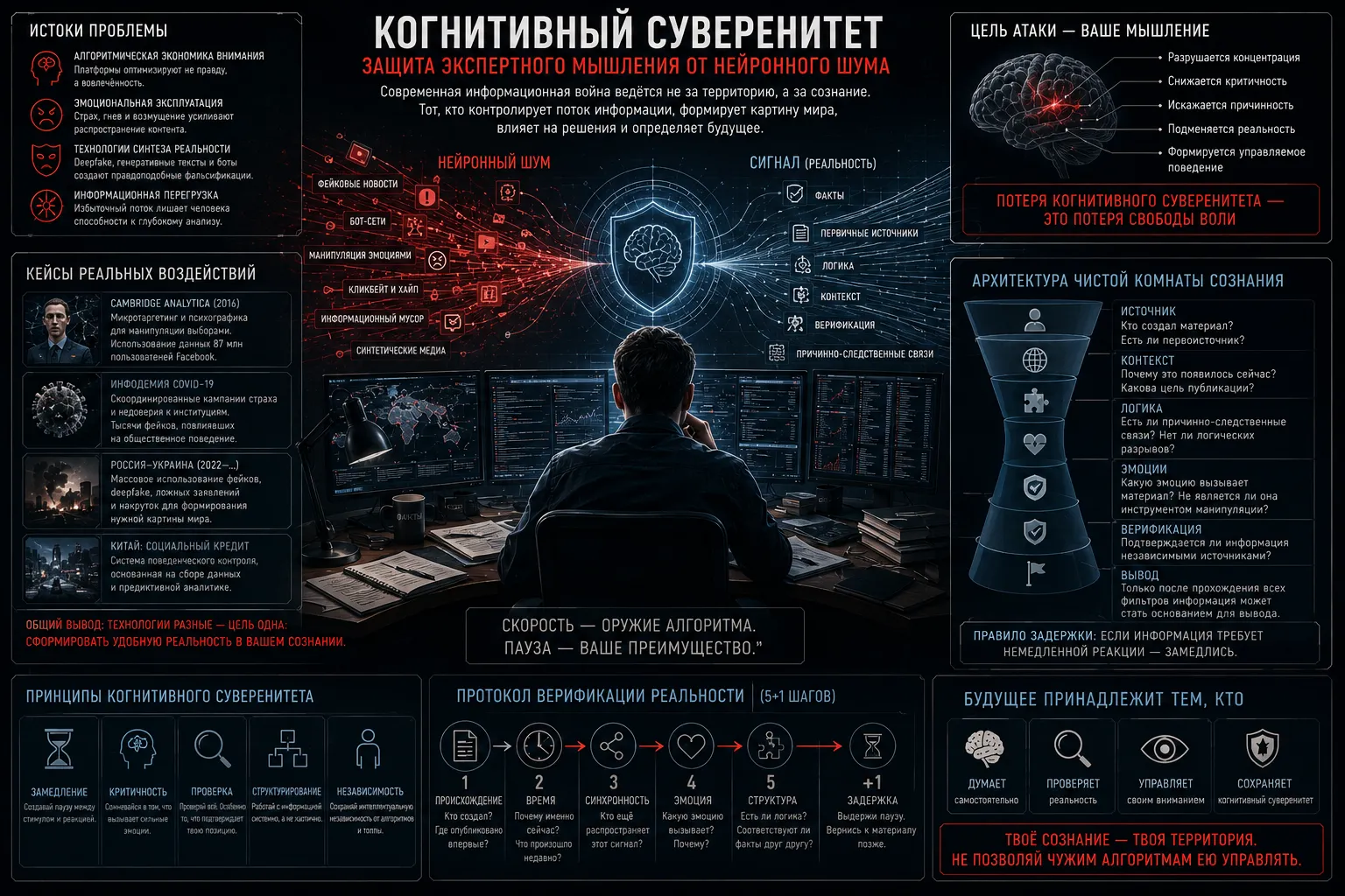 Иллюстрация: КОГНИТИВНЫЙ СУВЕРЕНИТЕТ: ЗАЩИТА ЭКСПЕРТНОГО МЫШЛЕНИЯ ОТ НЕЙРОННОГО ШУМА